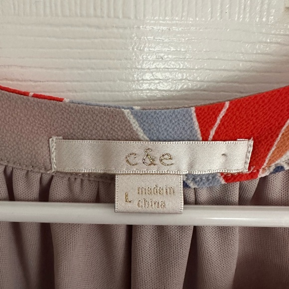 Blue and orange dress - Picture 2 of 2